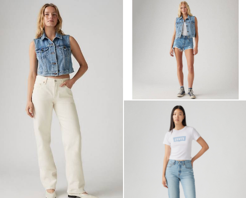 Only Levi's outfit cover photo collage