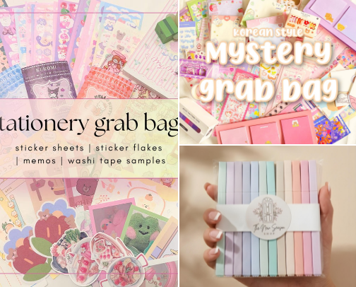 Asthetic Cute Stationary Supplies (Under $15) cover photo collage