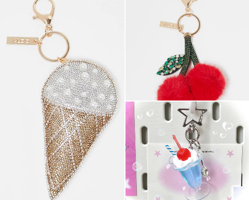 Food-shaped Keychains cover photo collage