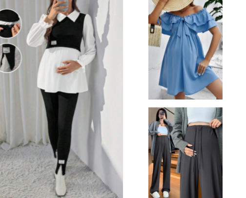 Stylish Maternity Outfits for Every Trimester cover photo collage