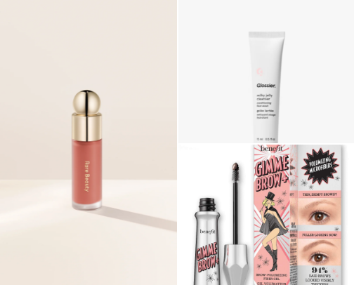 Favorite beauty products cover photo collage