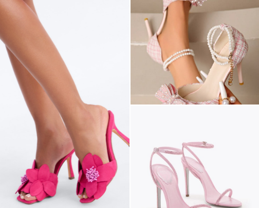 Pink Heels Collection | Y2K Barbie Aesthetic, Sexy Stilettos & Platform Heels 🎀 cover photo collage