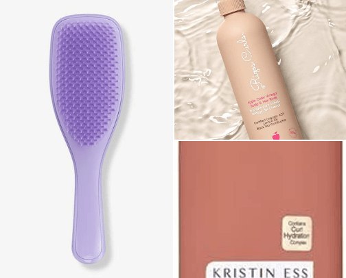 curly hair must haves cover photo collage