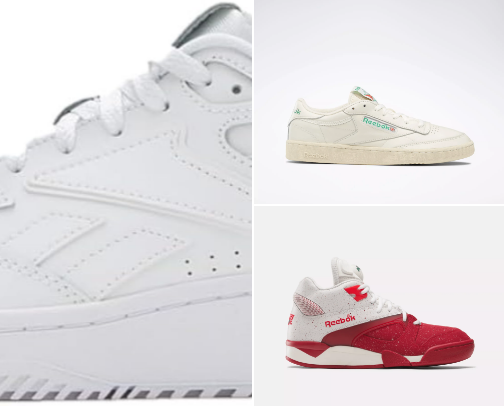 Rebook sneakers high Fashion shoes collection with multiple selection soft and comfy from inside cover photo collage