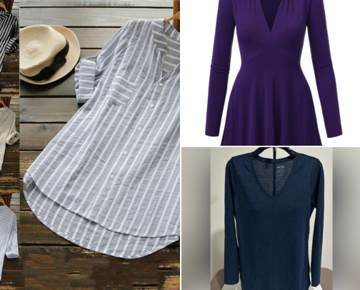 V Neck Long Sleeve Shirts cover photo collage