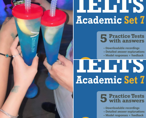 Get Free - IELTS 5 Practice Tests, General Set 5: Tests No. 21-25 (High Scorer's Choice Book 10) for focused exam readiness cover photo collage