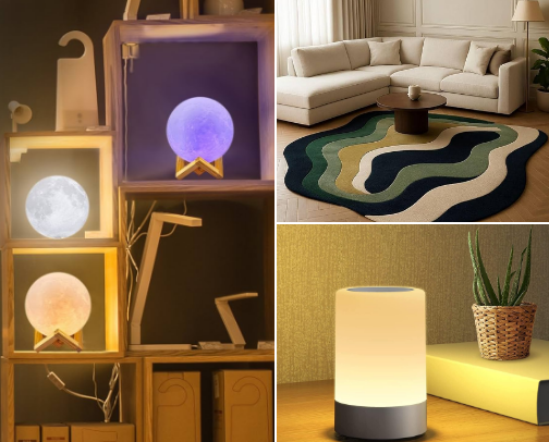Asthetic room decors cover photo collage