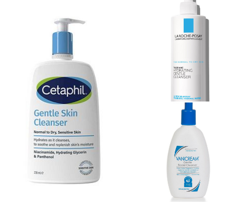 BEST CLEANSERS FOR DRY SKIN (2026) cover photo collage