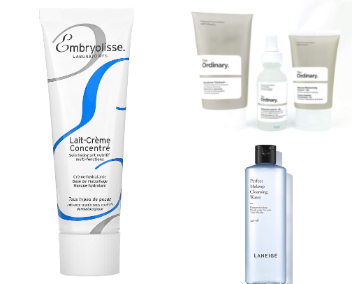skincare products🧚🏻‍♀️ cover photo collage