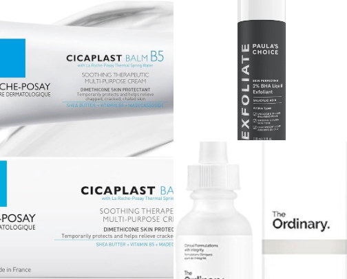 Skincare for acne prone skin cover photo collage