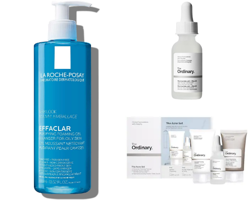 Skincare for oily and acne prone skin✨ cover photo collage