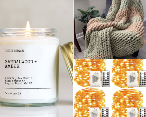 COZY NIGHT IN cover photo collage