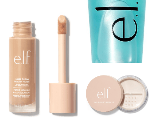 makeup products cover photo collage