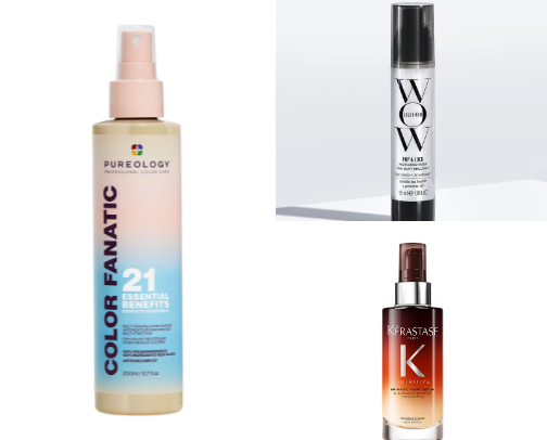 Hair care for color treated, fine hair with an oily scalp cover photo collage