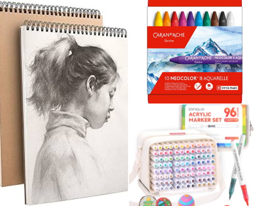 My everyday art supplies cover photo collage