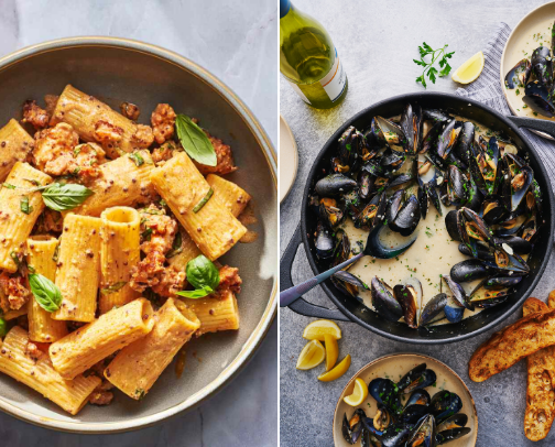 Wine & dine cover photo collage