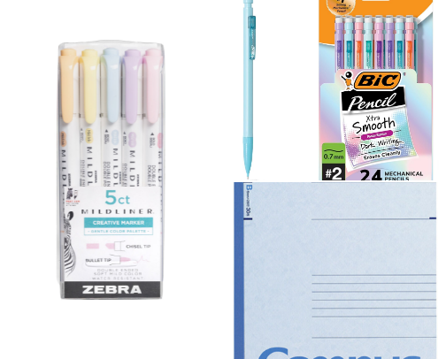 School supply recommendations 🎀 cover photo collage