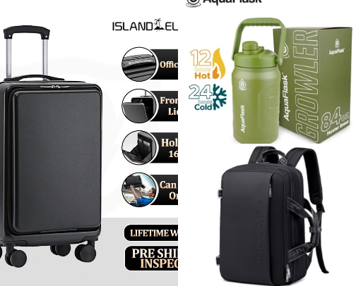 MY TRAVEL ESSENTIALS RECO 💚 cover photo collage
