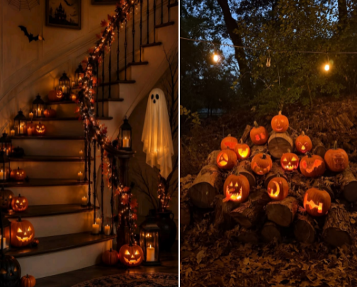 New halloween outdoor and indoor decorations🎃 cover photo collage