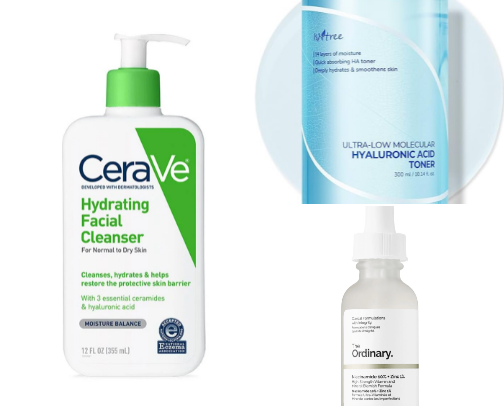 The best skin care products cover photo collage