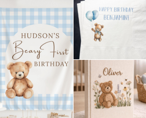 Teddy Bear Birthday 🧸🤎 cover photo collage