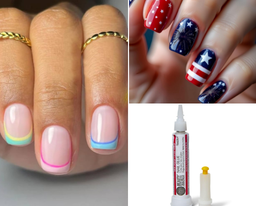 Press on nails?? No one would ever know 💅🏻 cover photo collage