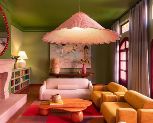 Retro-Chic Lounge cover photo collage
