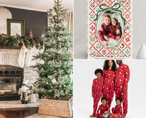 Decor for christmas cover photo collage