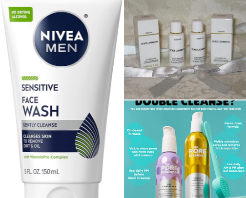 Face wash & Facial Cleanser cover photo collage