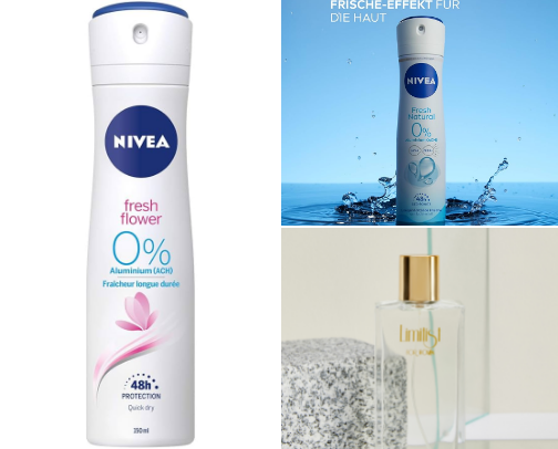 Products for smelling fresh and nice cover photo collage