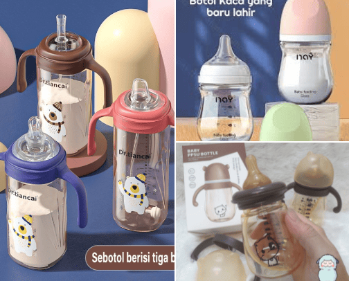 Botol susu bayi cover photo collage