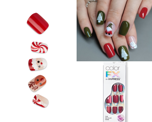 Holiday Press-Ons for Busy Hands 💅 cover photo collage
