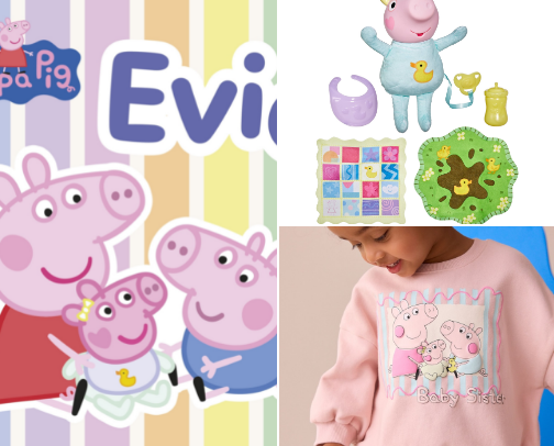 Evie Pig; the newest Peppa pig family member in town 🐽 cover photo collage