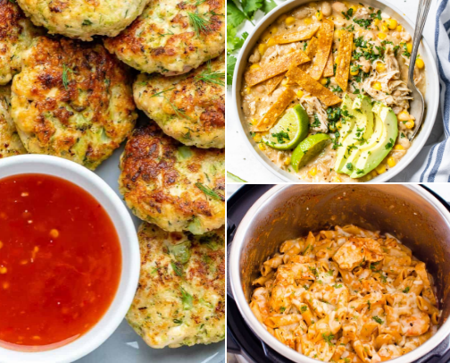 Realistic Dinners for Busy Families cover photo collage