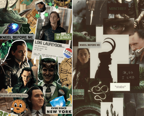 Fall must haves for Loki fans💚 cover photo collage