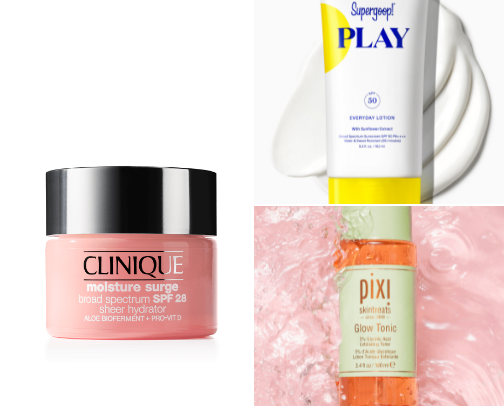 3-step Face products for simple routine cover photo collage