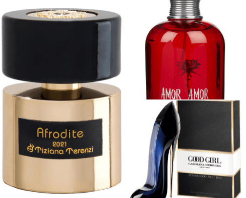 My favorite fragrances cover photo collage