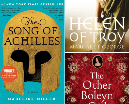 My Roman Empire in books: The Tudor/Plantagenent Period, and Greek Mythology cover photo collage