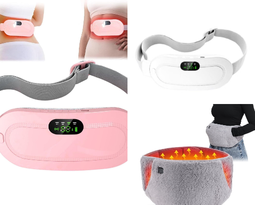 Heating Pads for cramps cover photo collage