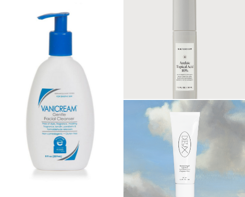 morning skincare routine cover photo collage
