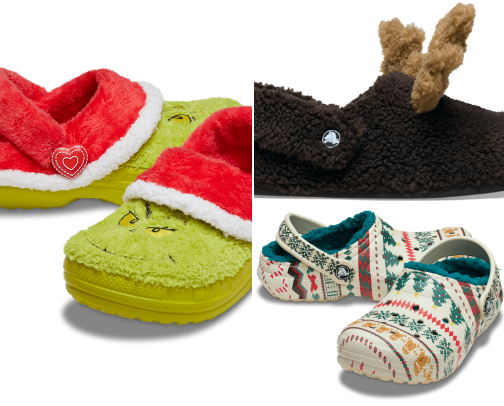 Holiday Themed Crocs cover photo collage