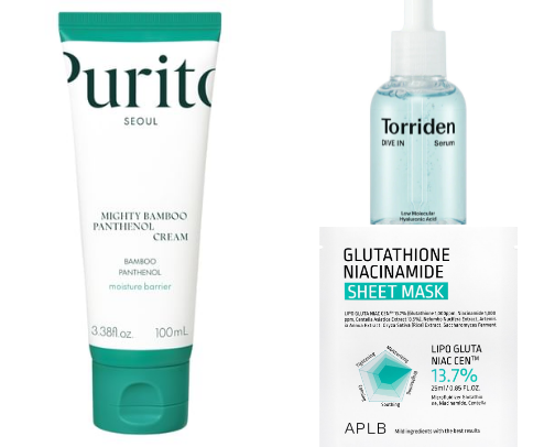 korean skincare that's good for sensitive skin :) cover photo collage