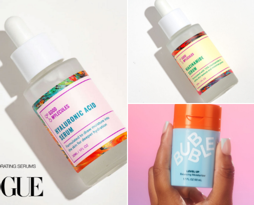 skincare products to make that face glow✨ cover photo collage
