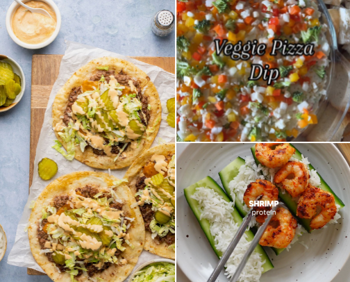 Recipes I use frequently 🌮🥪🥗 cover photo collage