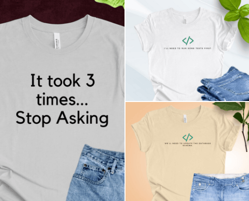 Popular T-Shirts from My Etsy Store cover photo collage