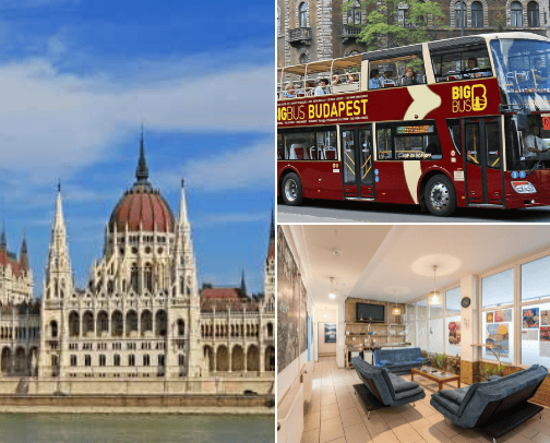 Budapest travel guide cover photo collage