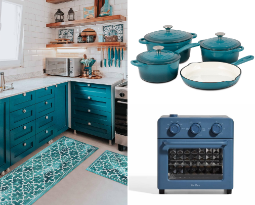 Turquoise/Teal Kitchen Finds cover photo collage