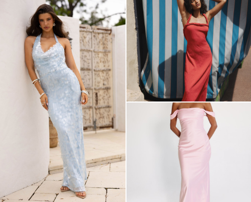 Affordable bridesmaid dresses cover photo collage