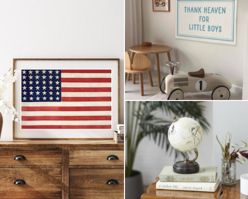 american boy nursery cover photo collage