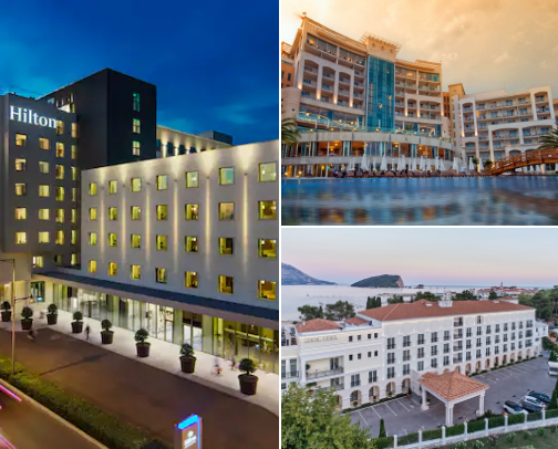 hotels in Montenegro cover photo collage